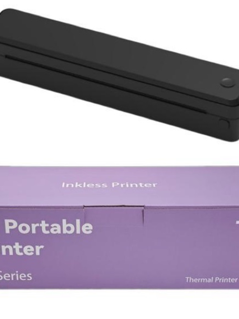 Portable Inkless Thermal Printer - Black